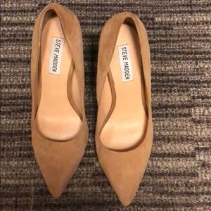 Suede Dark Beige Steve Madden Heels